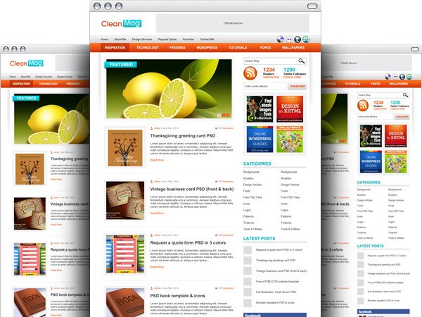 Ücretsiz Wordpress Blog PSD Teması