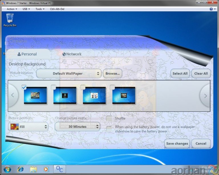 Windows 7 Starter’da Arka Plan Resmi Değiştirme