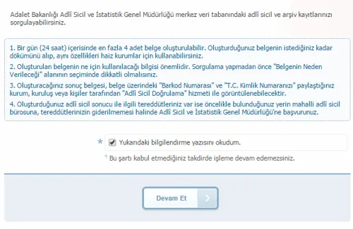 İnternetten Adli Sicil Kaydı Nasıl Alınır?
