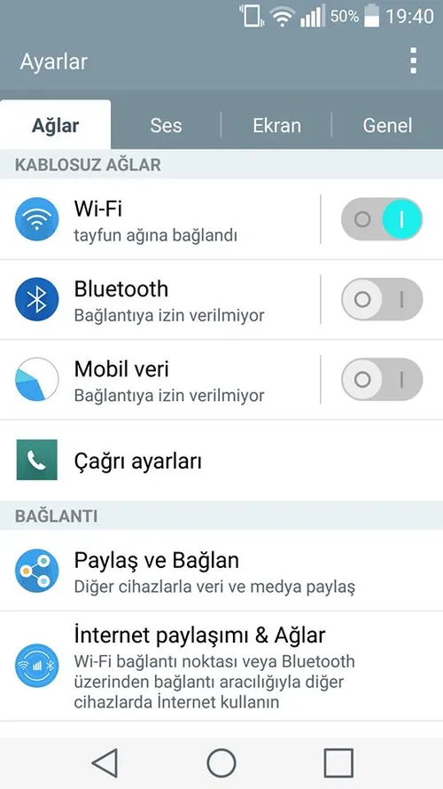LG G3’te Akıllı TV İle Ekran Paylaşma