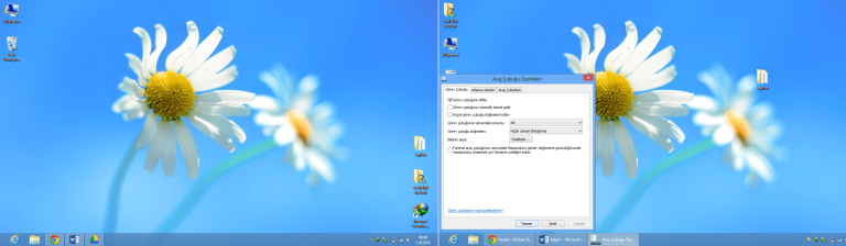 Windows 8’de Görev Çubuğundaki Simgeler Nasıl Küçük Hale Getirilir?