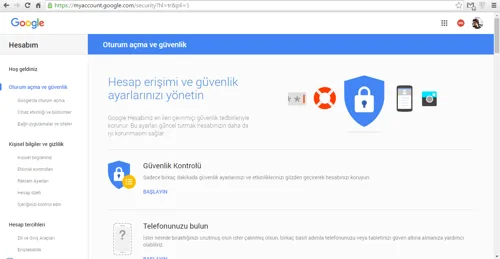 Google Hesabı Güvenlik Ayarları Nasıl Yapılır?