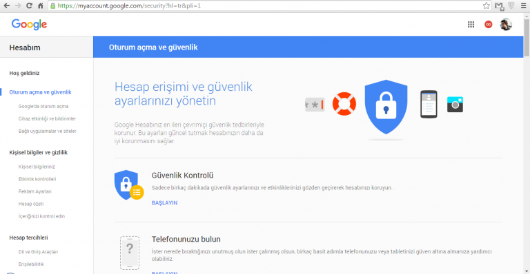 Google Hesabı Güvenlik Ayarları Nasıl Yapılır?