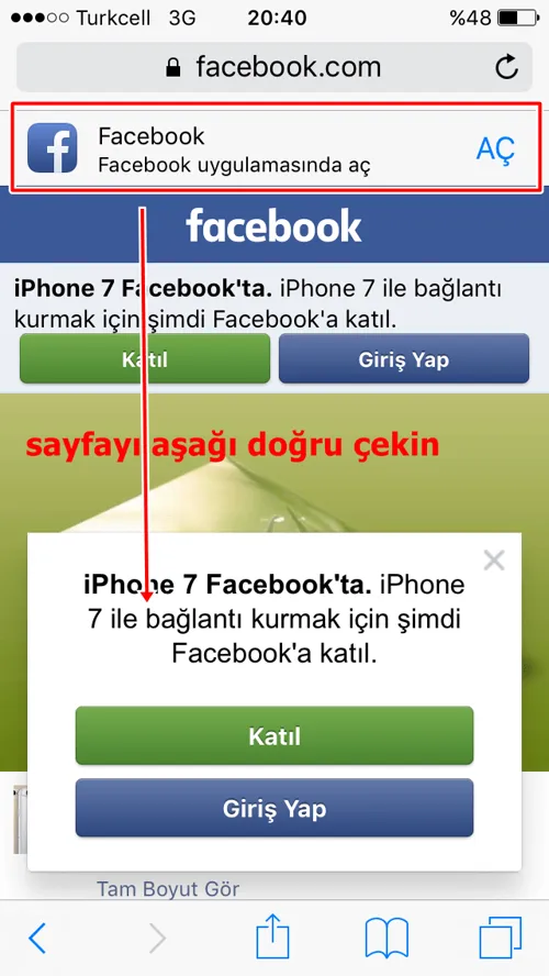 iPhone'da Tarayıcıda Açılan Uygulamaları Asıl Uygulamada Açma