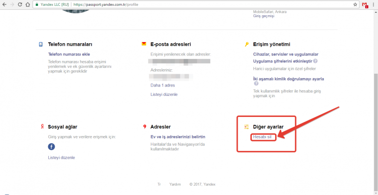 Yandex Hesabı Nasıl Silinir?
