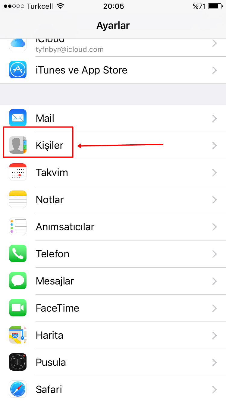 iPhone’un Rehberinde Birincil Hesap Nasıl Belirlenir?