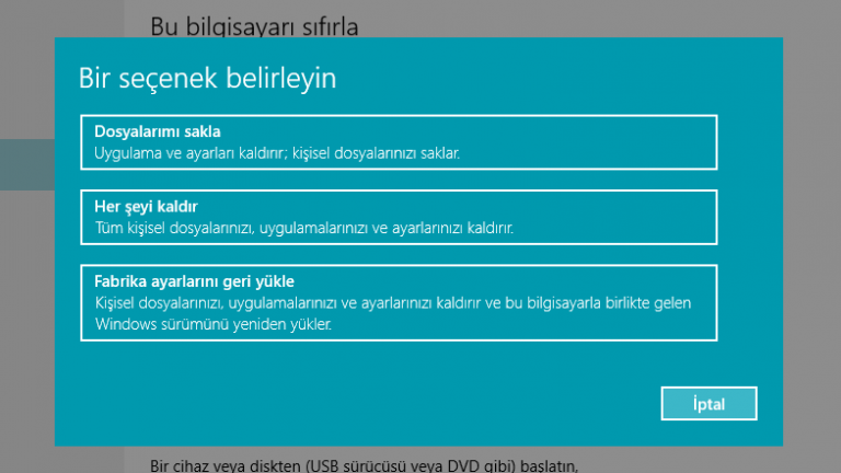 Windows 10 Bilgisayara Format Nasıl Atılır?