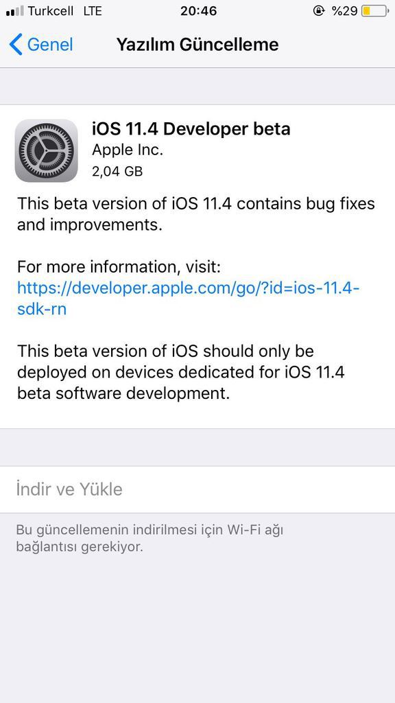 iOS 11.4 Beta Yayınlandı. Gelen Değişiklikler Neler?