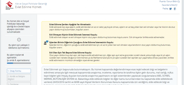E-Devlet Koruyucu Aile Olma İşlemleri