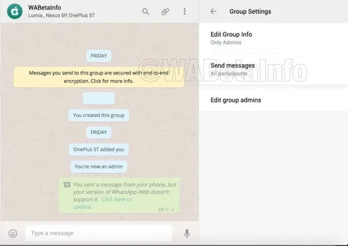Whatsapp'ta Grubu Mesaja Kapatma