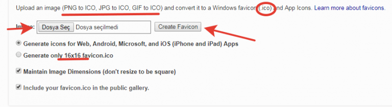 FavIcon Nedir Nasıl Yapılır?