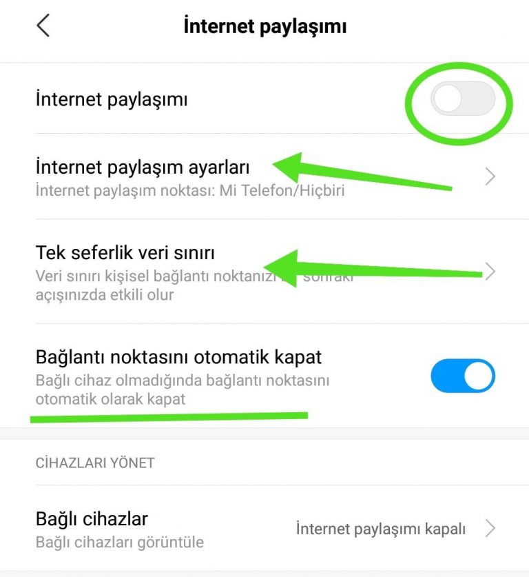 Android İnternet Paylaşımı Nasıl Yapılır?