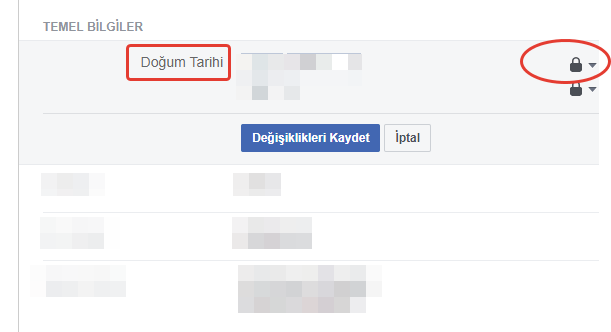 Facebook Üzerinden Doğum Tarihinizi Gizleme