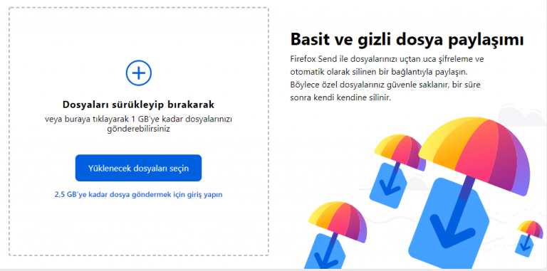 Firefox Send Nedir?