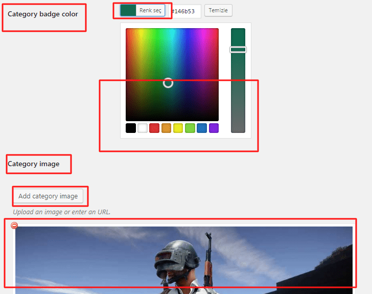 Wordpress’te Kategorilerinizi Renkli Yapma ve Kategori Resmi Ekleme