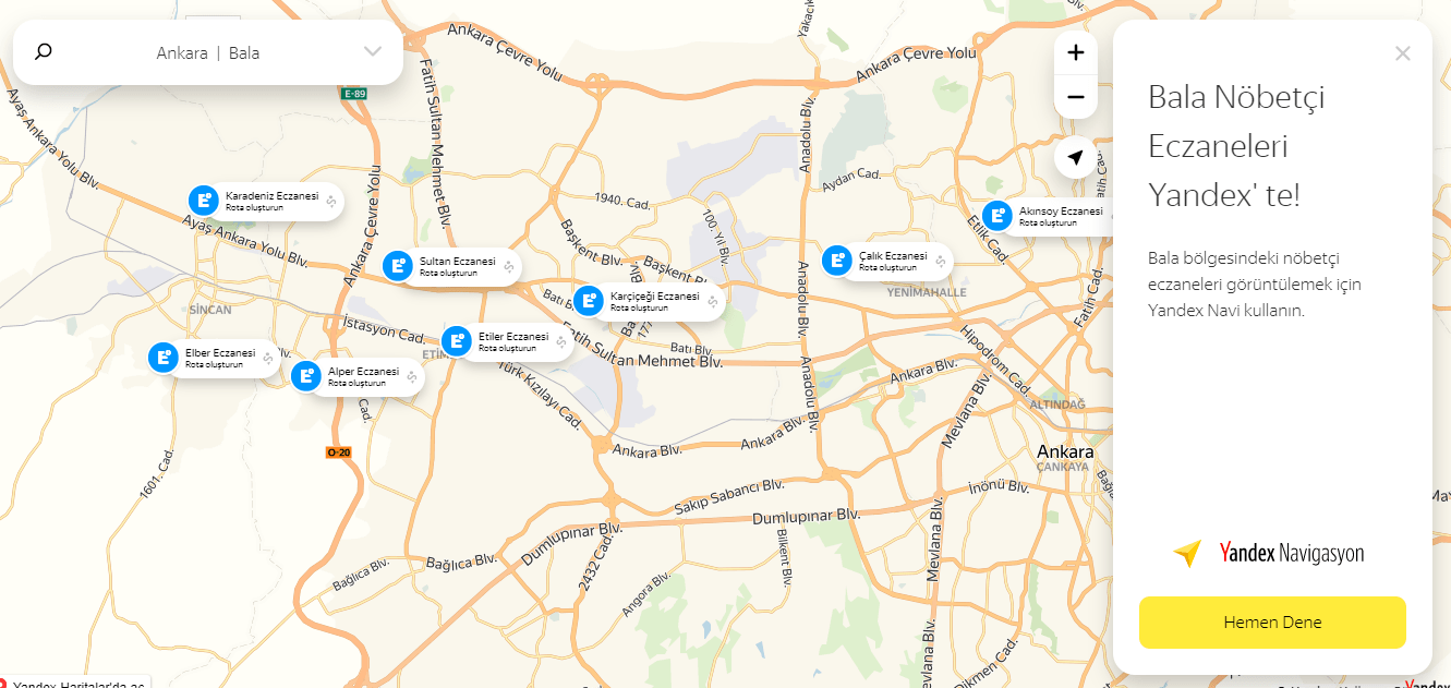 Nöbetçi Ezcane İçin Site Yandex