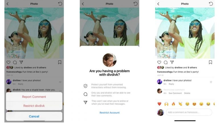 Instagram Restrict Ya da Kısıtlama Özelliği Nedir?