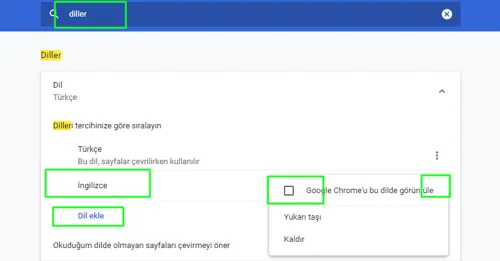 Chrome'da Dil Nasıl Değiştirilir?