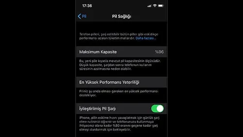 İyileştirilmiş Pil Şarjı Özelliği Nedir? iPhone'a Can Sıkıcı Özellik