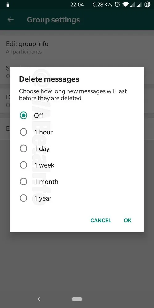 Whatsapp Grup Mesajlarını Otomatik Silme