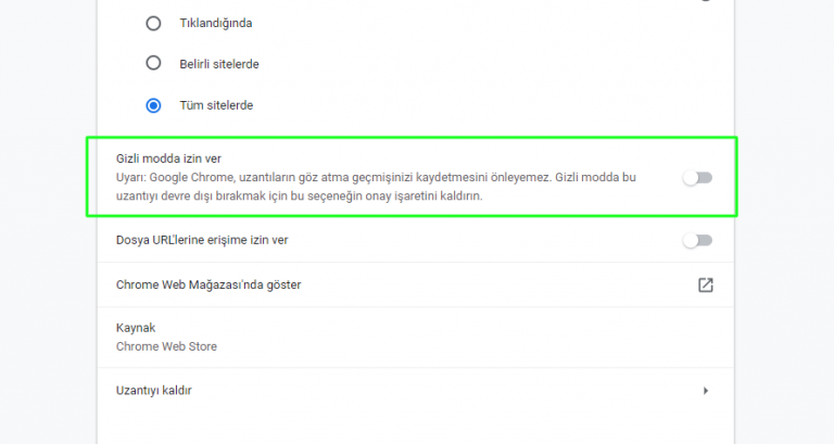 Chrome’da Uzantılar Gizli Modda Nasıl Çalıştırılır?