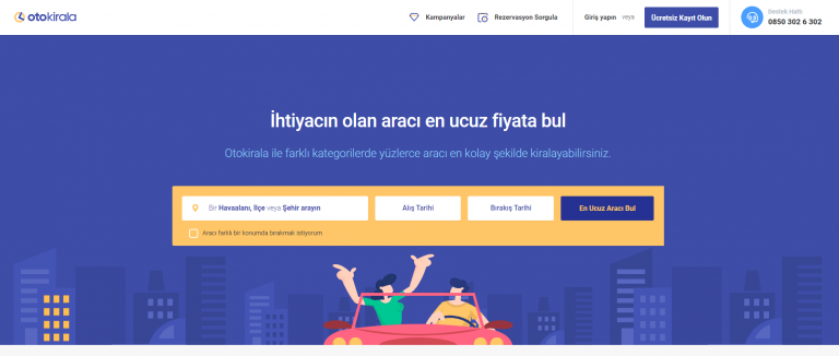 Oto Araç Kiralama Hizmeti için Otokiralama.com