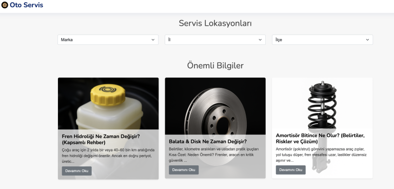 OtoServis.co – Türkiye’nin En Güvenilir Araç Servis Rehberi